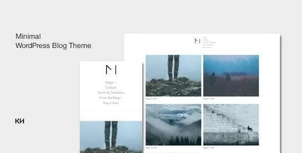 Miniblog - Multipurpose, Minimal WordPress Theme — homepage layout