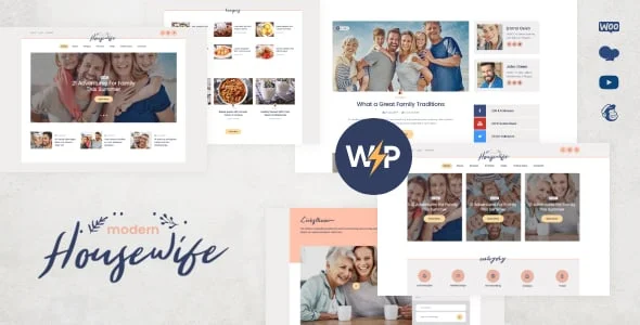 Modern Housewife | Family Blog & Magazine WordPress Theme — homepage layout