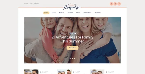 Modern Housewife | Family Blog & Magazine WordPress Theme — blog and article listing