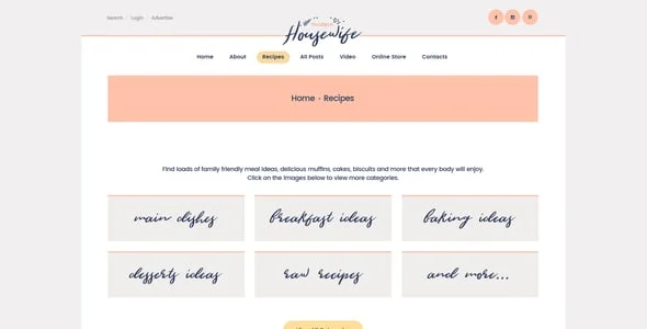 Modern Housewife | Family Blog & Magazine WordPress Theme — interior page design