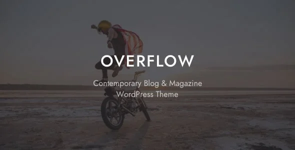Overflow - Contemporary Blog & Magazine WordPress Theme — homepage layout