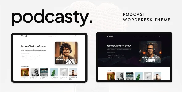 Podcasty - WordPress Podcast Theme — homepage layout