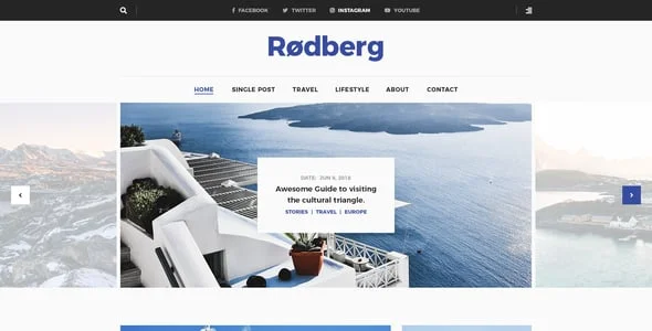 Rodberg - Travel Blog WordPress Theme — blog and article listing