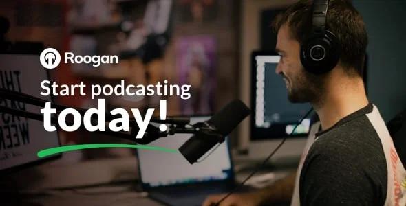 Roogan - Podcast Theme — homepage layout