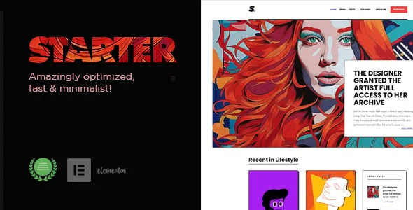 Starter - Optimized, fast & minimalist blog theme! — homepage layout