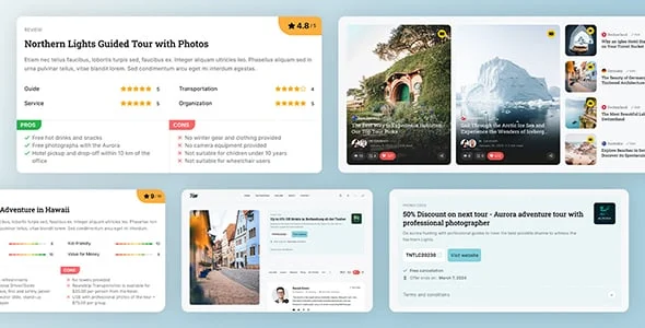 Tripp - Travel Blog & Magazine WordPress Theme — interior page design