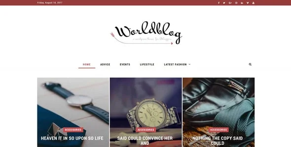 Worldblog - WordPress Blog and Magazine Theme — design detail view