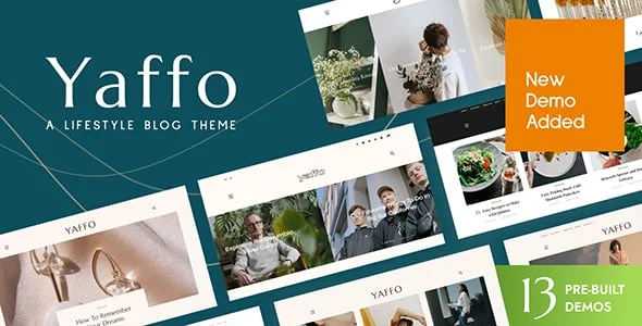 Yaffo - A Lifestyle Personal Blog WordPress Theme — homepage layout