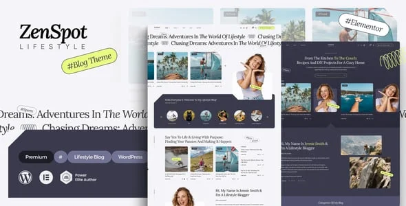 ZenSpot - LifeStyle Blog WordPress Theme — homepage layout