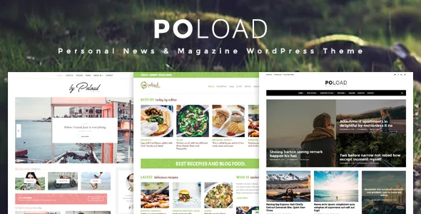 POLOAD – Fashion, Food, Baby, Blog WordPress Theme WordPress theme homepage layout for a baby magazine website