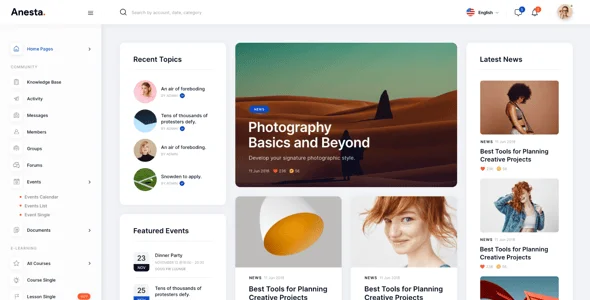 Anesta - Intranet, Extranet, Community and BuddyPress WordPress Theme + Courses — service and pricing page