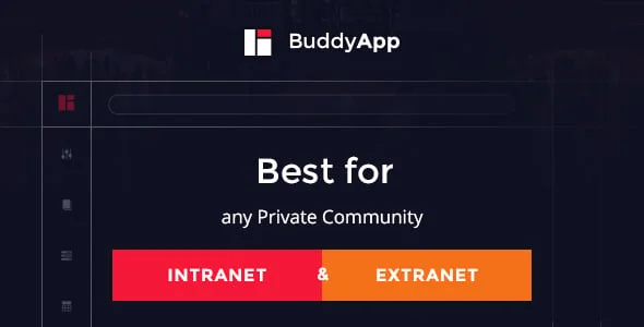 BuddyApp - Mobile First Community WordPress theme — homepage layout