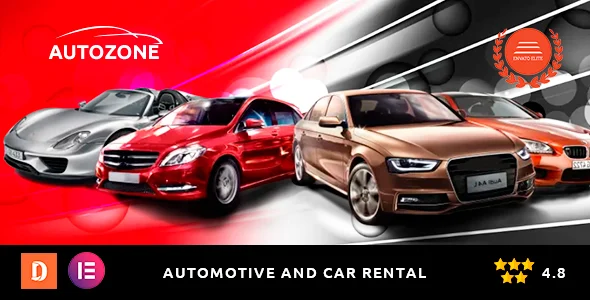 Autozone - Auto Dealer & Car Rental WordPress Theme WordPress theme homepage layout for a auto dealer corporate website