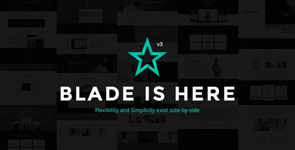 Blade - Responsive Multi-Functional WordPress Theme WordPress theme homepage layout for a business corporate website