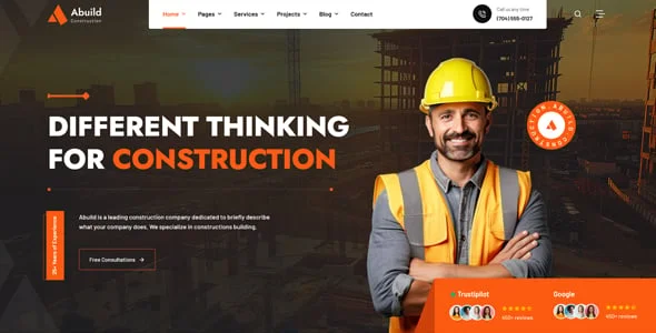 Abuild - Construction WordPress Theme — blog and article listing