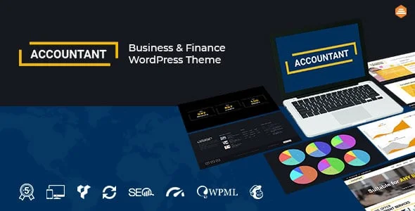 Accountant — Accounting WordPress Theme — homepage layout
