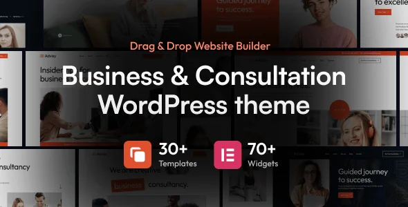 Advisy - Business & Consultation Elementor WordPress Theme — homepage layout