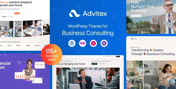 Advitex - Finance and Business Consulting — homepage layout