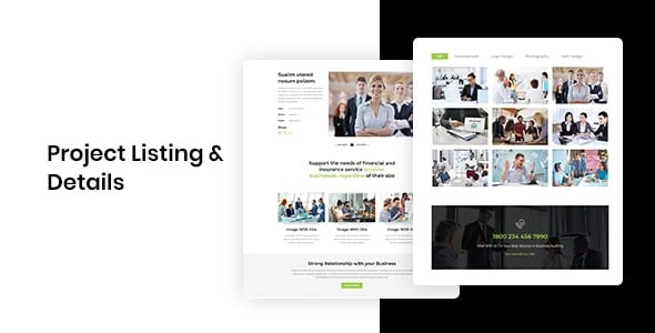 Aedit - Corporate Consulting WordPress Theme — design detail view