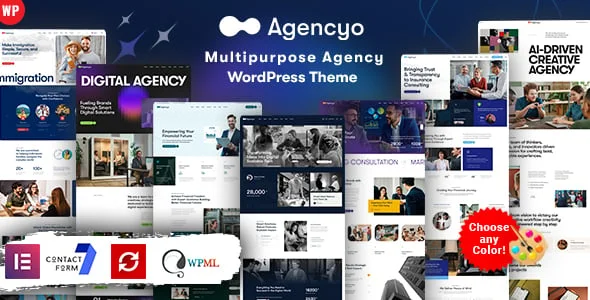 Agencyo - Digital Agency WordPress Theme — homepage layout