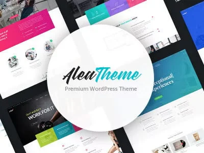 Alea - Business Multipurpose WordPress Theme — homepage layout