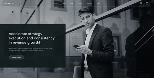 Americ - Corporate Business WordPress Theme — interior page design