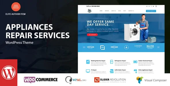 Appliance - Domestic Devices Repair Services — homepage layout
