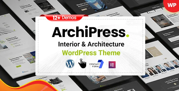 Archipress - Architecture WordPress Theme — homepage layout