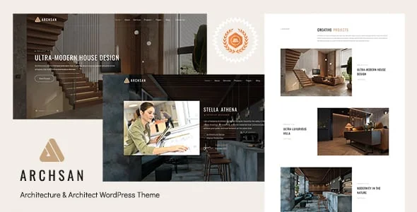 ArchSan - Architecture & Architect WordPress — homepage layout