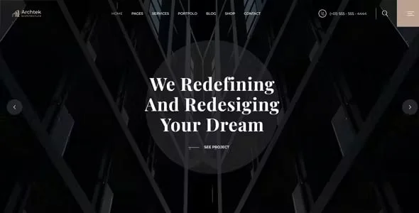 Archtek -  Architecture Interior Design WordPress Theme — single post layout