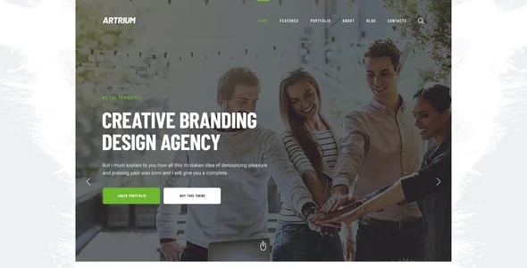 Artrium | Creative Agency & Web Studio WordPress Theme — interior page design