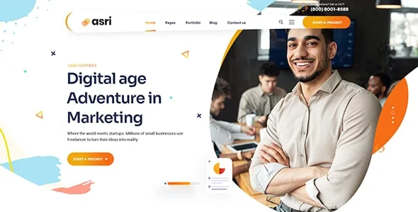 Asri - Multi-Purpose Elementor WordPress Theme — single post layout