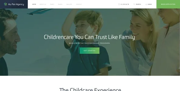 Au Pair Agency - Babysitting & Nanny Theme — blog and article listing