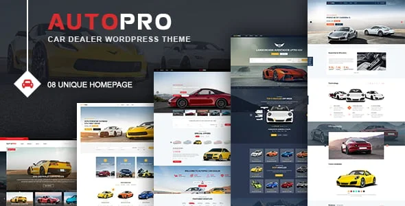 AutoPro - Car Dealer WordPress Theme — homepage layout