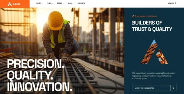 Avelon - Construction & Building WordPress Theme — single post layout