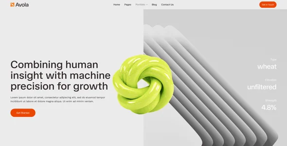 Avola - IT Business & Digital Company WordPress Theme — blog and article listing
