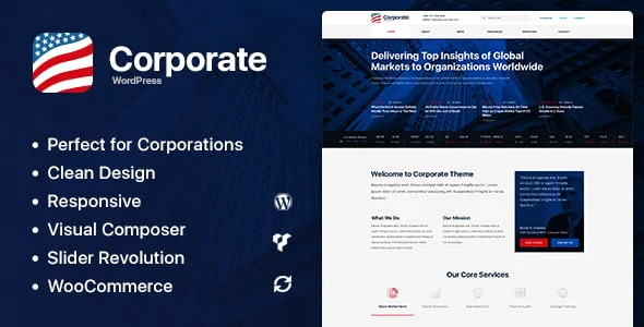 Axxum - Business & Company WordPress Theme — homepage layout