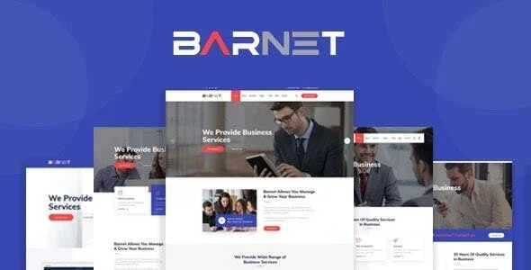 Barnet- Business Consulting WordPress Theme — homepage layout