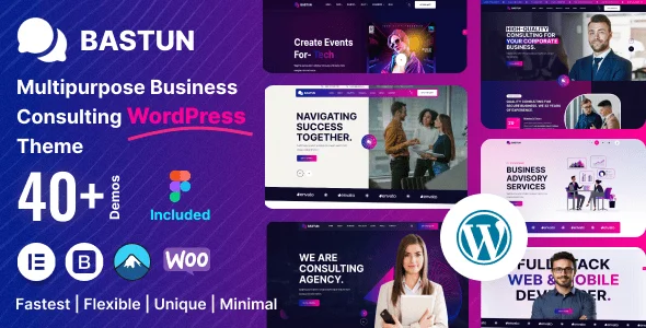 Bastun - Multipurpose Business WordPress Theme — homepage layout