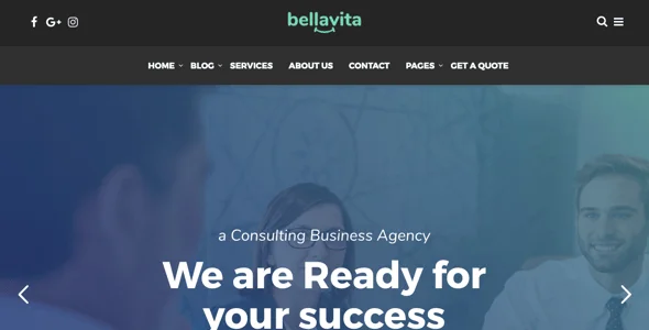 Bellavita - Insurance & Finance WordPress Theme — interior page design