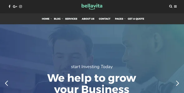 Bellavita - Insurance & Finance WordPress Theme — design detail view