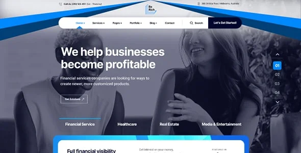 Berich - Consulting Corporate WordPress Theme — interior page design