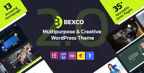Bexco - Creative Multipurpose WordPress Theme — homepage layout