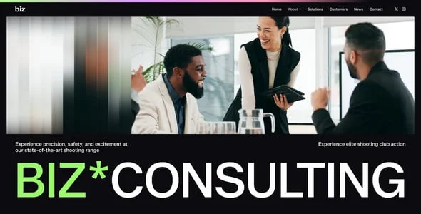 Biz - Business & Multipurpose Elementor WordPress Theme — design detail view
