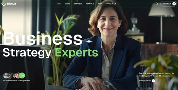 Bizeva - Business Marketing WordPress Theme — blog and article listing