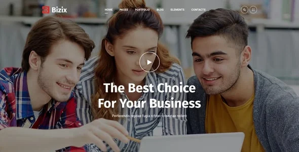 Bizix - Corporate and Business WordPress Theme — interior page design