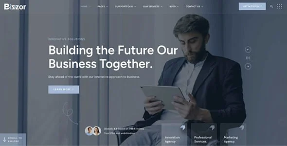 Bizzor - Multipurpose Business Agency WordPress Theme — blog and article listing