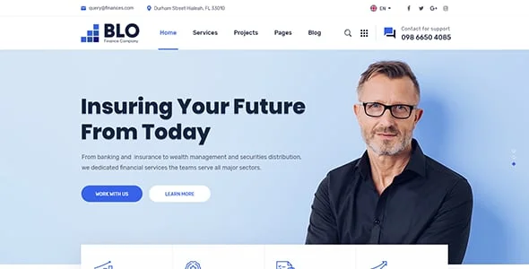 BLO - Corporate Business WordPress Theme — blog and article listing