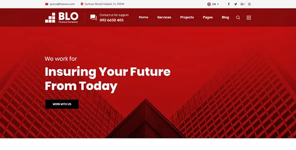 BLO - Corporate Business WordPress Theme — interior page design