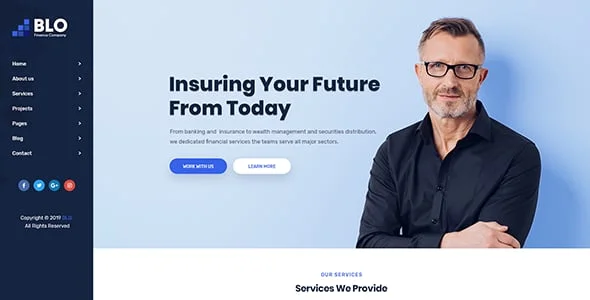 BLO - Corporate Business WordPress Theme — design detail view